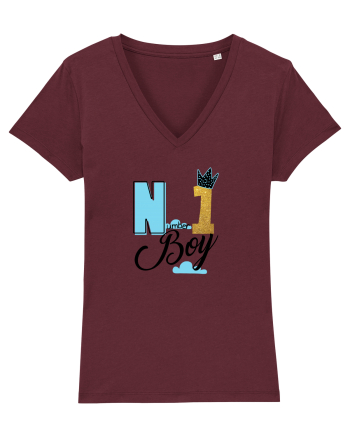 No 1 BOY Burgundy