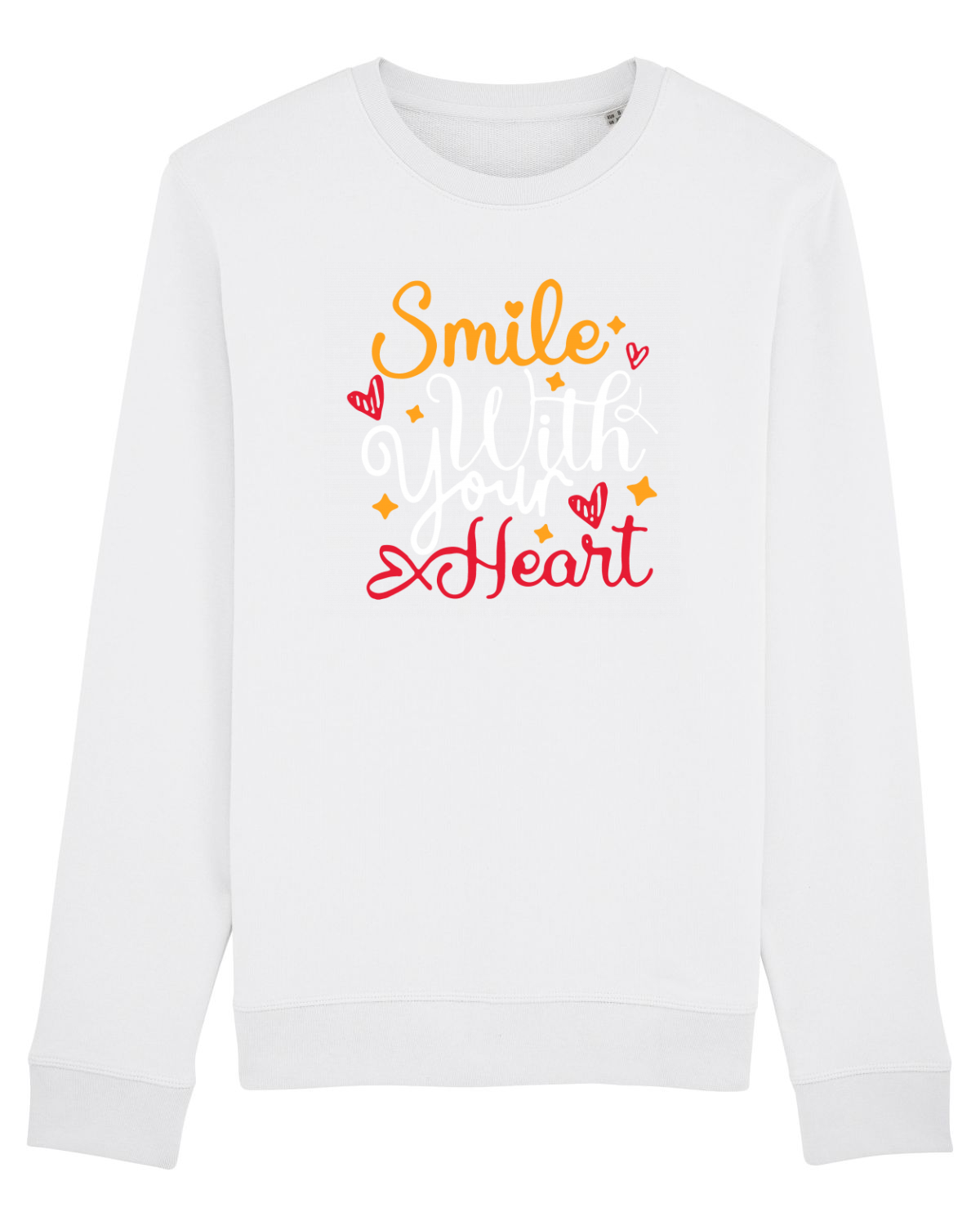 Bluză mânecă lungă Unisex Rise White