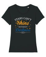 SHINE Tricou mânecă scurtă guler larg fitted Damă Expresser