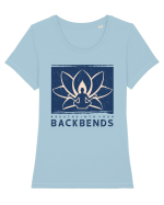 Breathe into Your Backbends Tricou mânecă scurtă guler larg fitted Damă Expresser