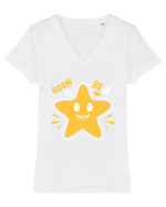 STAR Tricou mânecă scurtă guler V Damă Evoker