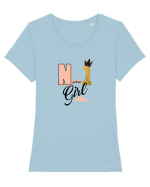 No 1 Girl Tricou mânecă scurtă guler larg fitted Damă Expresser