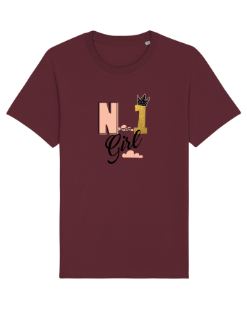 No 1 Girl Burgundy