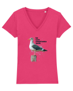 Pescarus Tricou mânecă scurtă guler V Damă Evoker