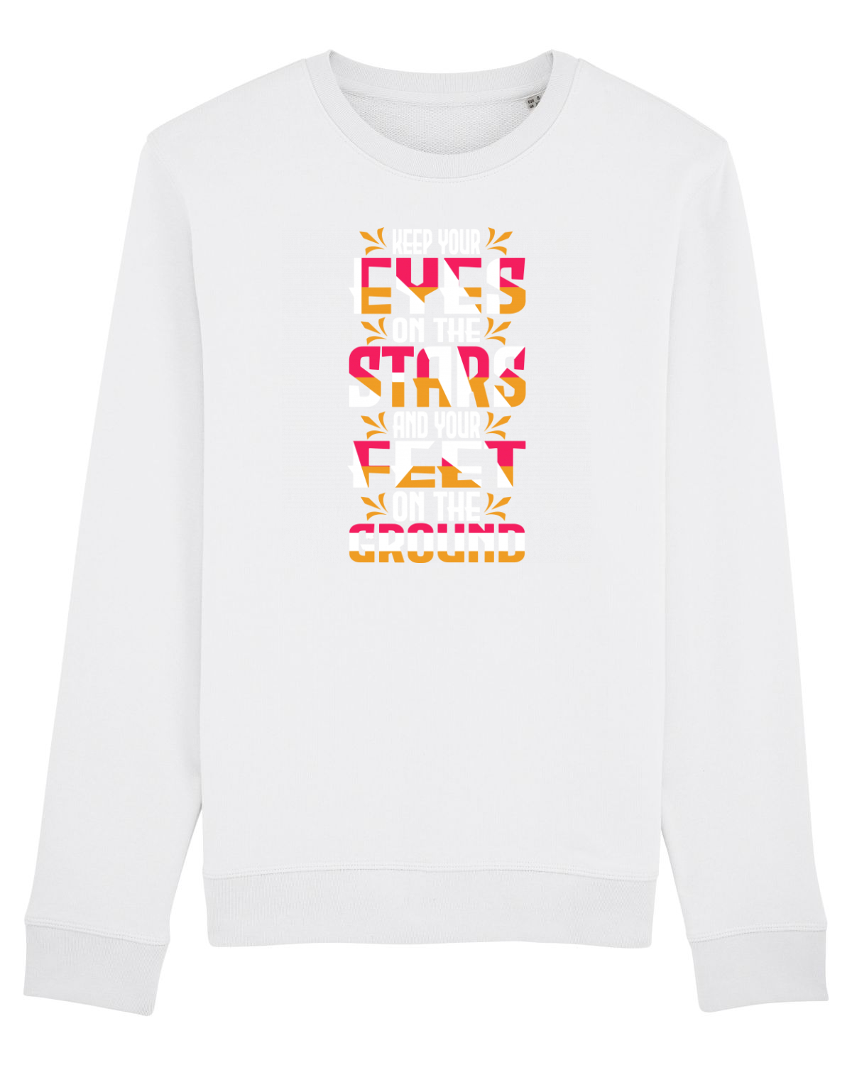 Bluză mânecă lungă Unisex Rise White