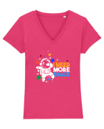 SPACE Tricou mânecă scurtă guler V Damă Evoker