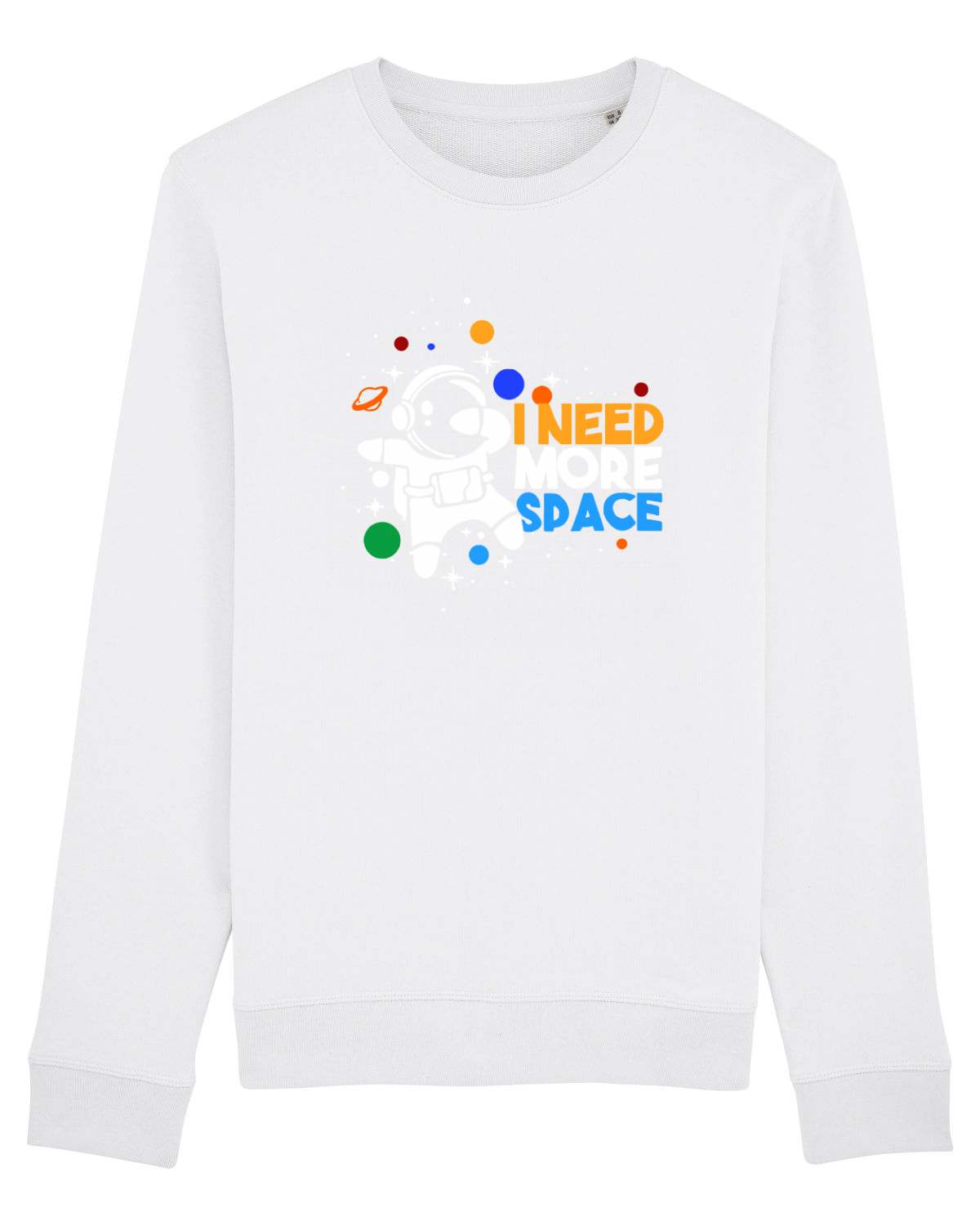 Bluză mânecă lungă Unisex Rise White