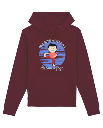 Discover Yourself Discover Yoga Burgundy