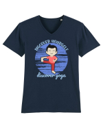Discover Yourself Discover Yoga Tricou mânecă scurtă guler V Bărbat Presenter