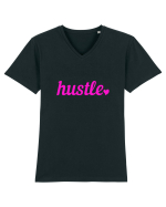 HUSTLE Tricou mânecă scurtă guler V Bărbat Presenter