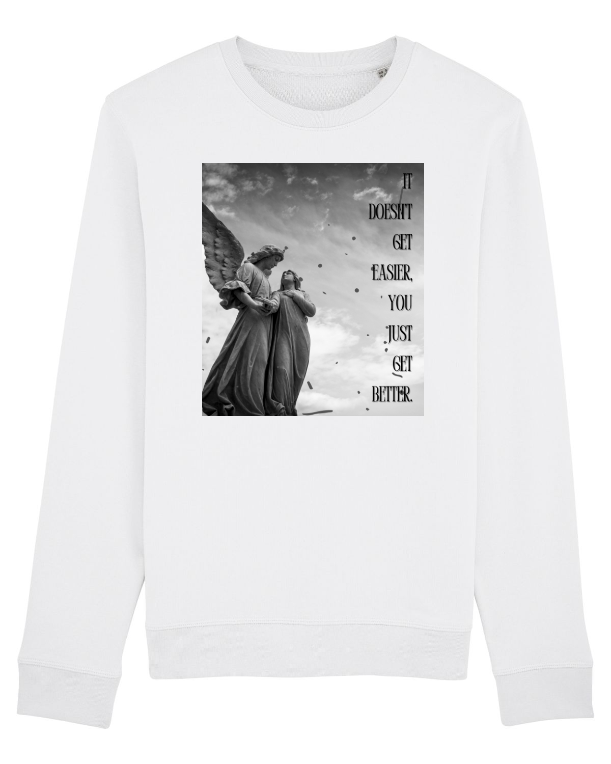 Bluză mânecă lungă Unisex Rise White