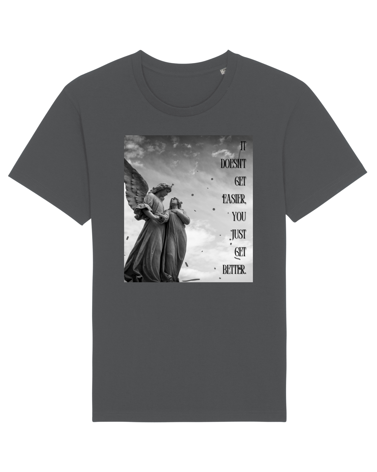 Tricou mânecă scurtă Unisex Rocker Anthracite