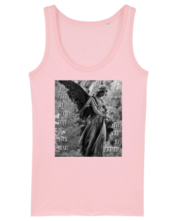 You Carry So Much Love In Your Heart Cotton Pink