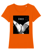 Be Brave Tricou mânecă scurtă guler larg fitted Damă Expresser