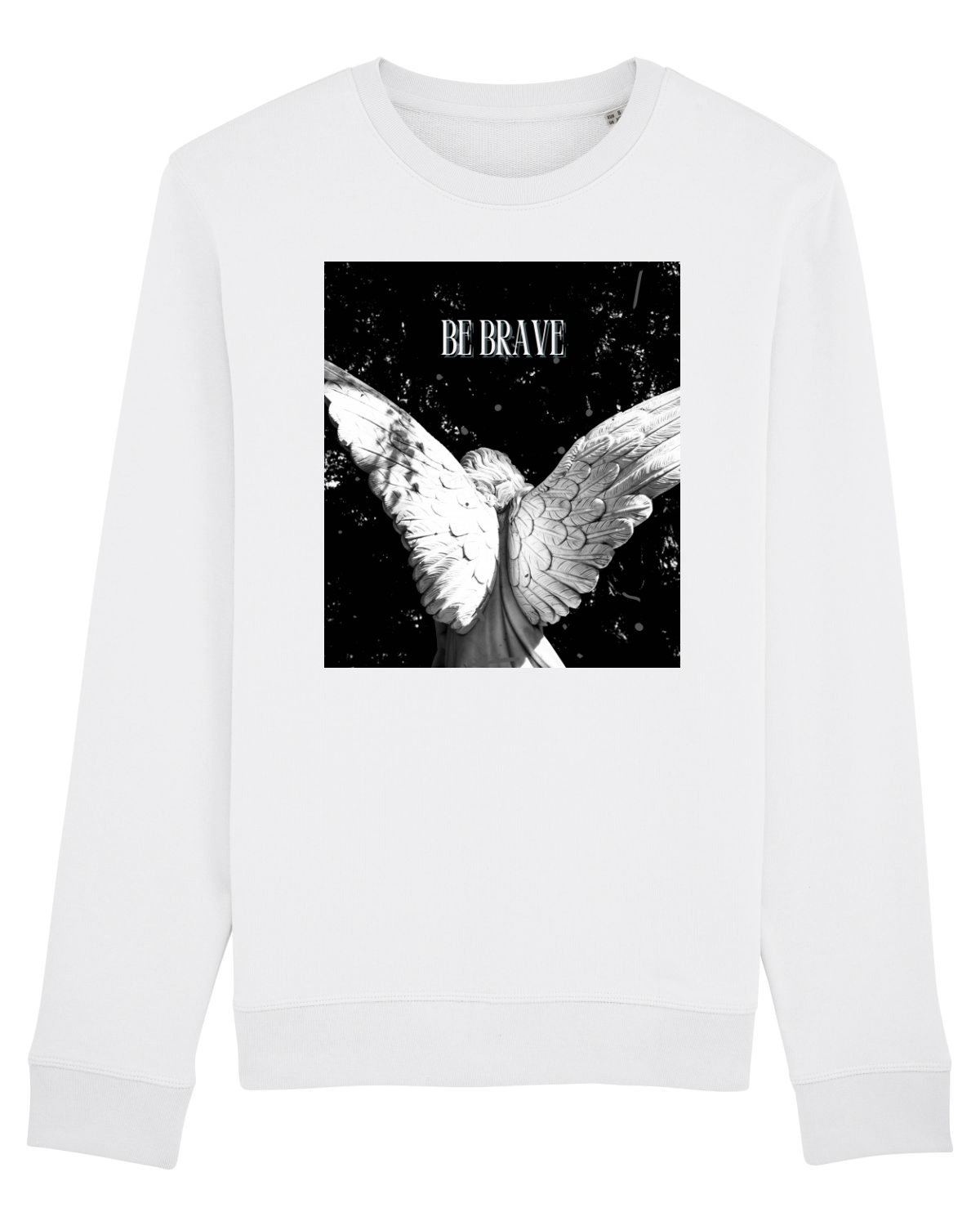 Bluză mânecă lungă Unisex Rise White