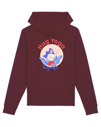 Hug Yoga Hug Life Burgundy