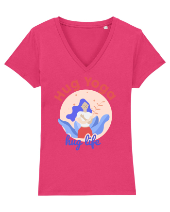 Hug Yoga Hug Life Raspberry