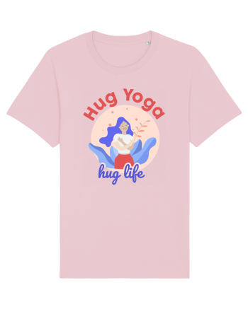 Hug Yoga Hug Life Cotton Pink