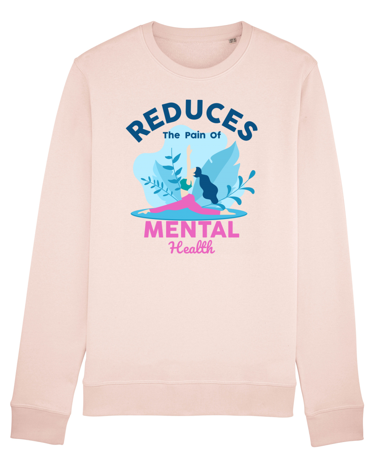 Bluză mânecă lungă Unisex Rise Candy Pink