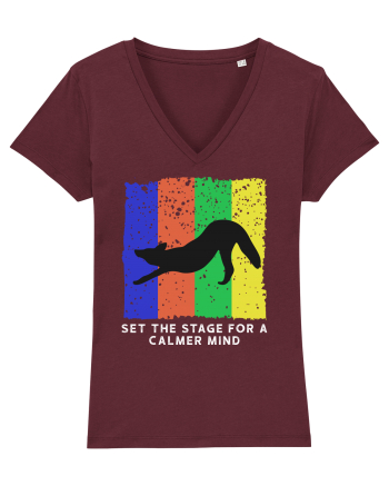 Set The Stage For A Calmer Mind Burgundy