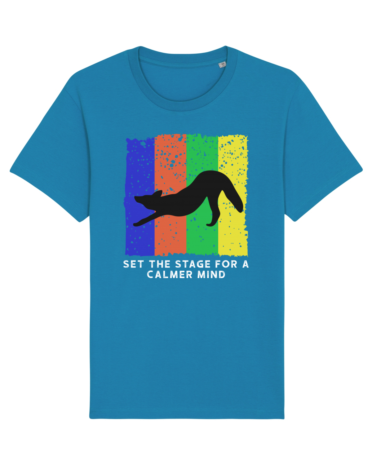 Tricou mânecă scurtă Unisex Rocker Azur