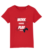 Work Hard Play Harder Tricou mânecă scurtă  Copii Mini Creator