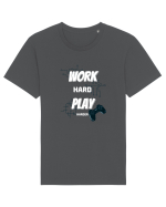 Work Hard Play Harder Tricou mânecă scurtă Unisex Rocker