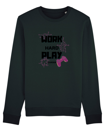 Work Hard Play Harder Black