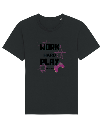 Work Hard Play Harder Black