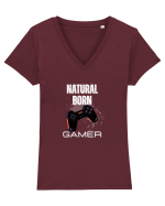 Natural Born Gamer Tricou mânecă scurtă guler V Damă Evoker