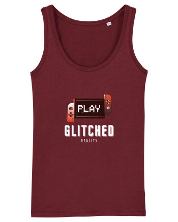 Glitched Reality Burgundy
