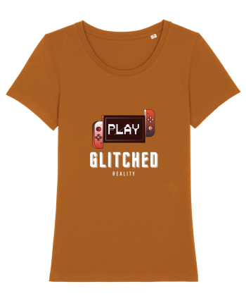 Glitched Reality Roasted Orange
