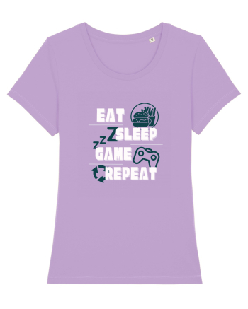 Eat Sleep Game Repeat Lavender Dawn