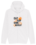 Eat Sleep Game Repeat Hanorac cu fermoar Unisex Connector