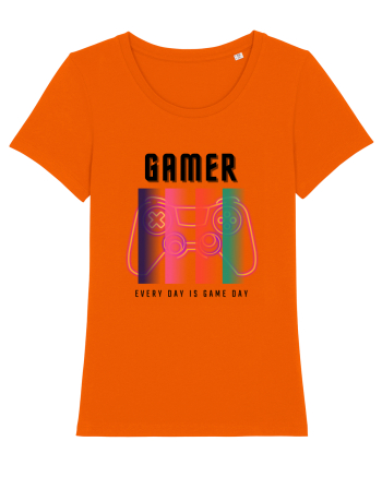 GAMER Every Day Is Game Day Bright Orange