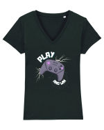 PLAY And Win Tricou mânecă scurtă guler V Damă Evoker