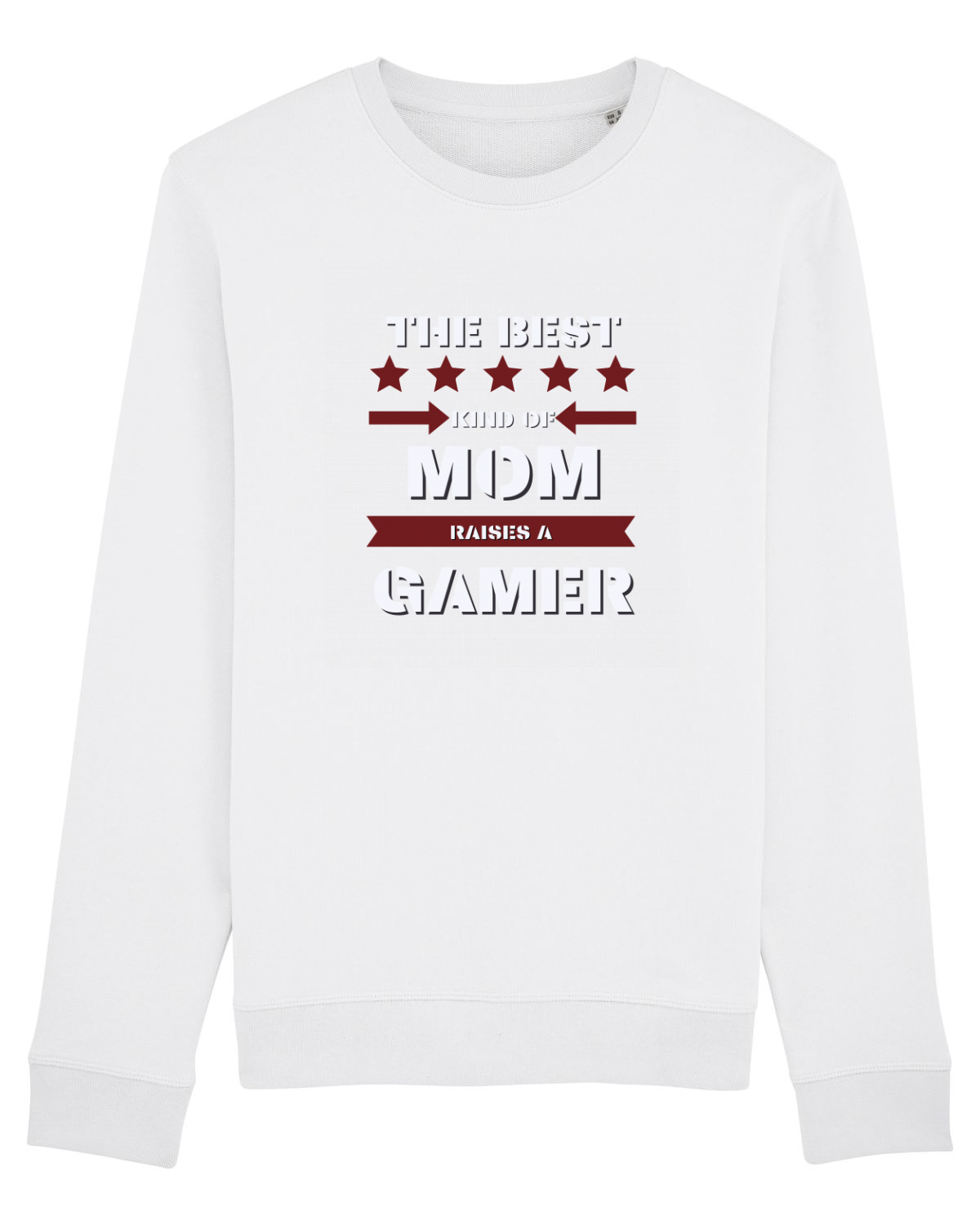 Bluză mânecă lungă Unisex Rise White