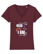 Cannot Hear You I Am Gaming Tricou mânecă scurtă guler V Damă Evoker