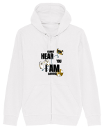 Cannot Hear You I Am Gaming Hanorac cu fermoar Unisex Connector