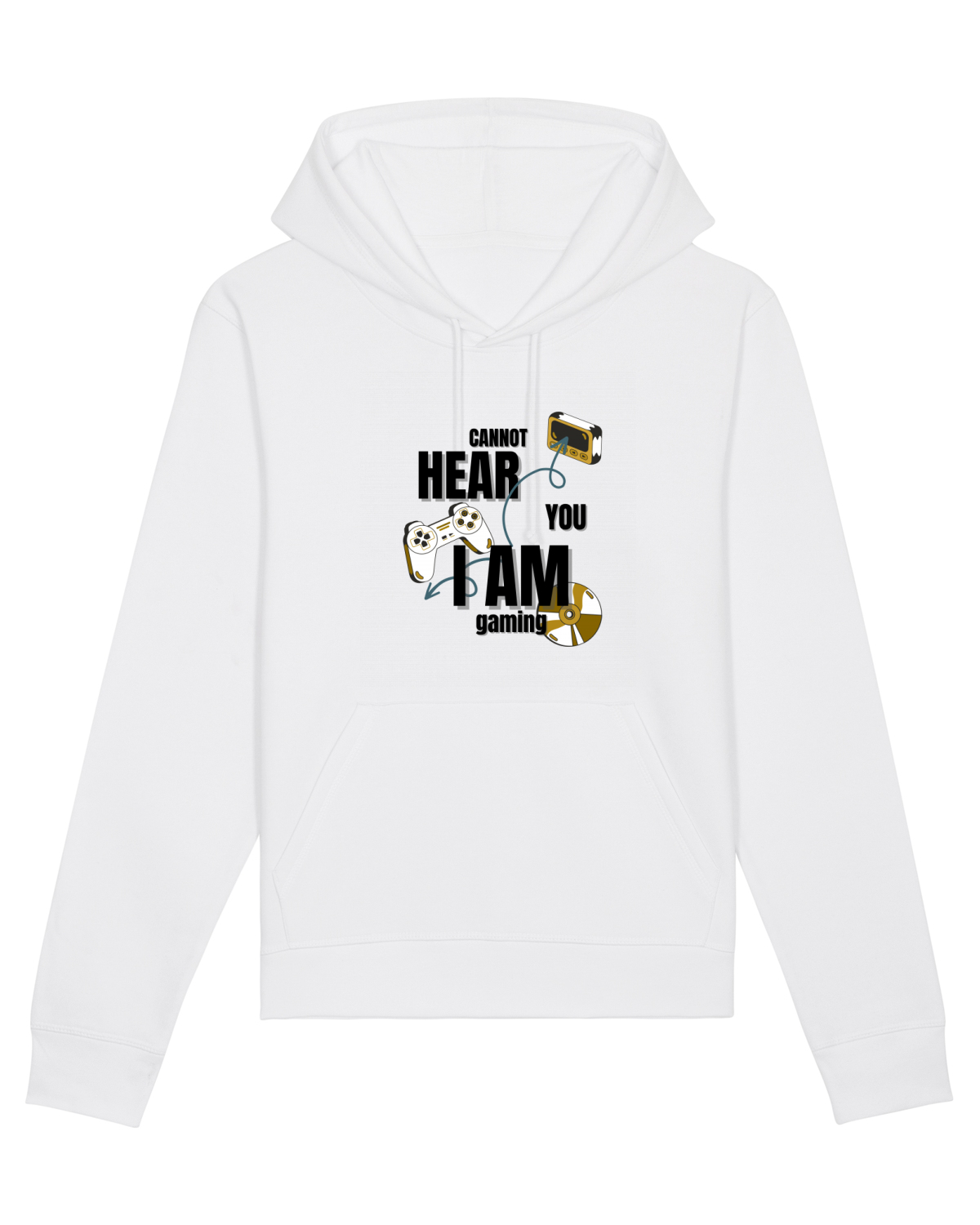 Hanorac Unisex Drummer White