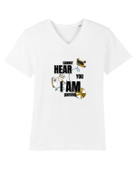 Cannot Hear You I Am Gaming Tricou mânecă scurtă guler V Bărbat Presenter