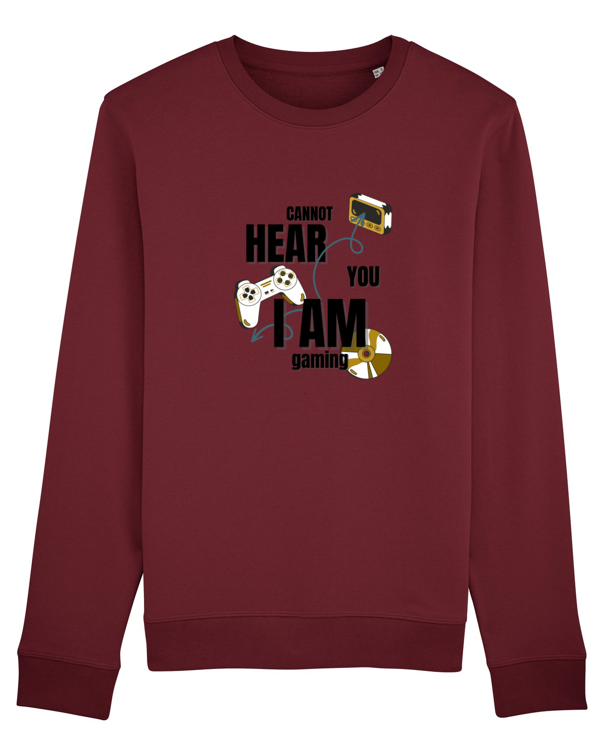 Bluză mânecă lungă Unisex Rise Burgundy