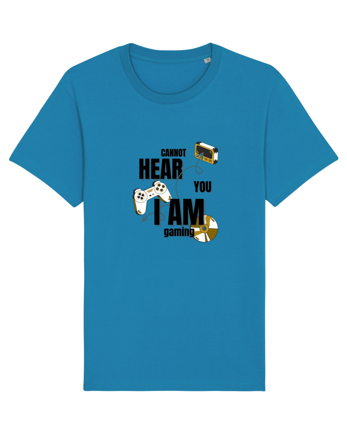 Tricou mânecă scurtă Unisex Rocker Azur