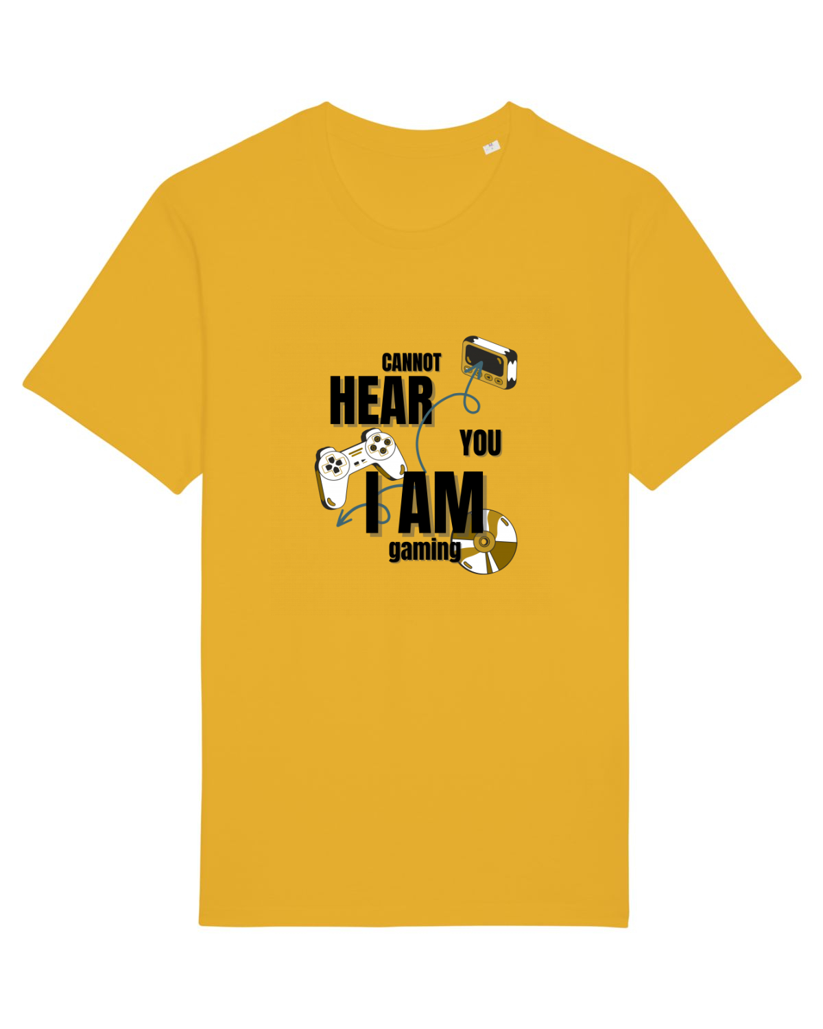 Tricou mânecă scurtă Unisex Rocker Spectra Yellow