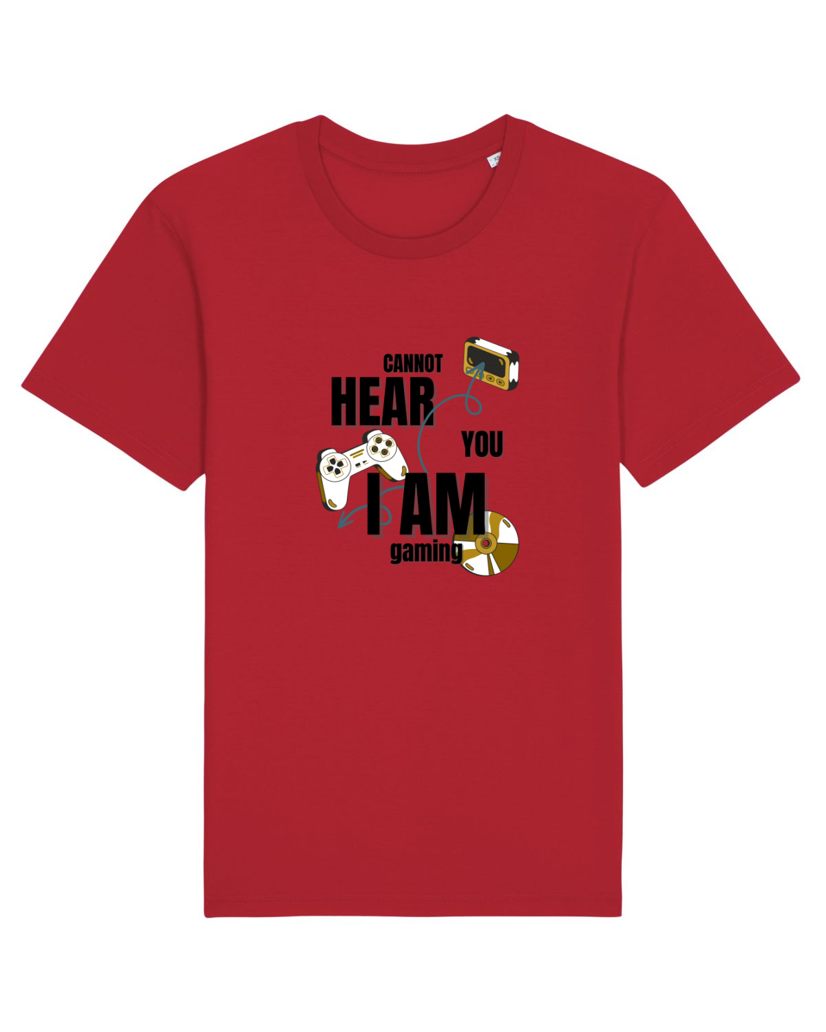 Tricou mânecă scurtă Unisex Rocker Red