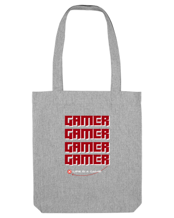 GAMER Life Is A Game Heather Grey