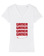GAMER Life Is A Game Tricou mânecă scurtă guler V Damă Evoker
