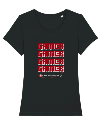 GAMER Life Is A Game Black