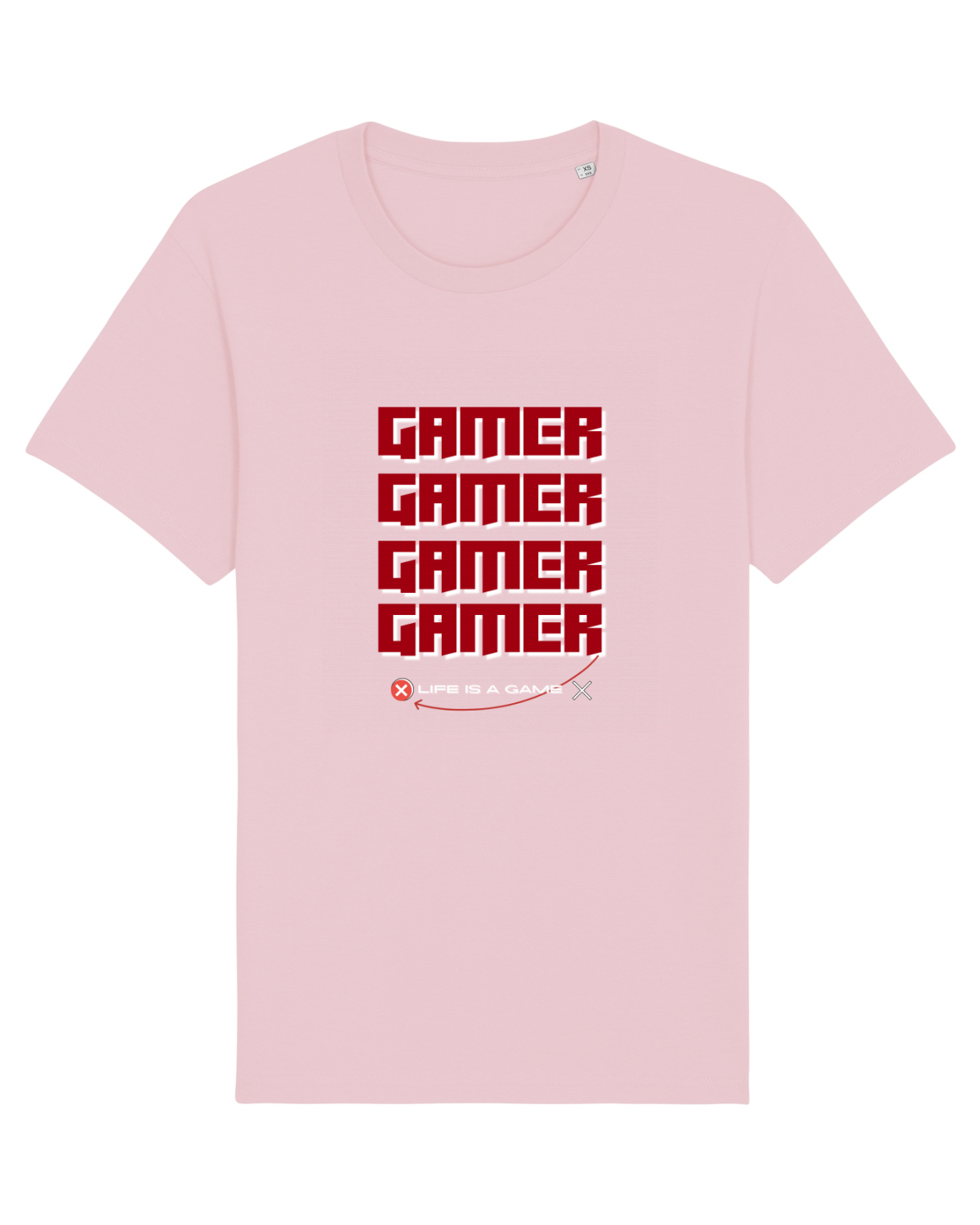 Tricou mânecă scurtă Unisex Rocker Cotton Pink