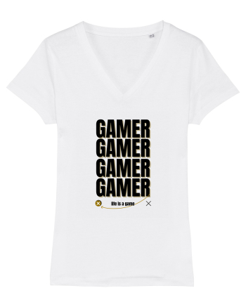 GAMER Life Is A Game White